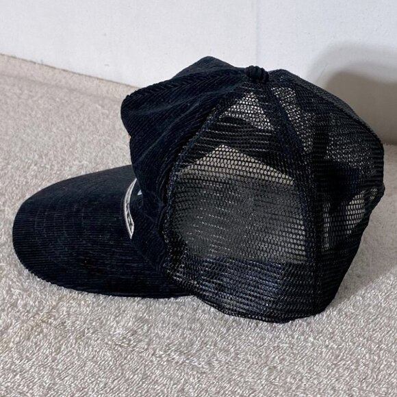 Vintage Black Corduroy New Brunswick Mesh Snap Back Trucker Hat - Picture 5 of 9
